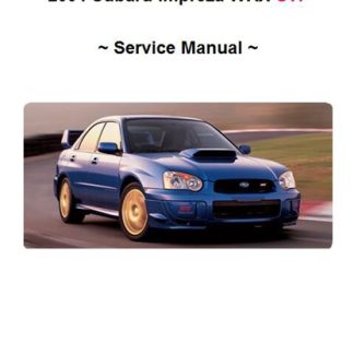 2004 Subaru Impreza WRX STi Service Manual