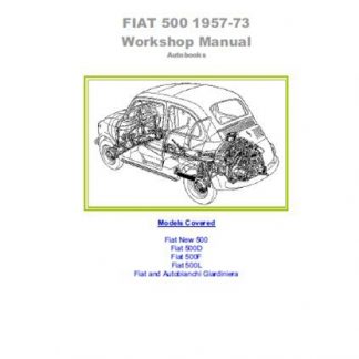 FIAT 500 Workshop Manual