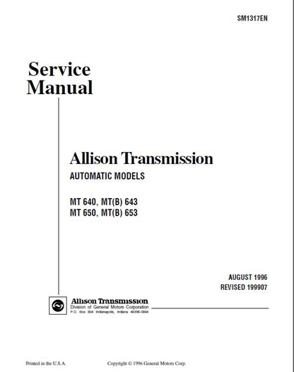 allison transmission 3000 rds service manual pdf