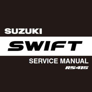 2004 Suzuki Swift Rs415 Service Manual