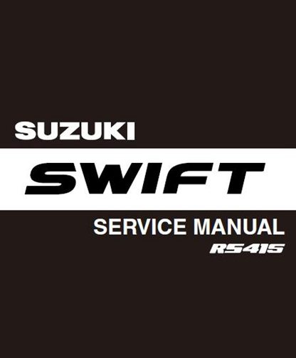 2004 Suzuki Swift Rs415 Service Manual