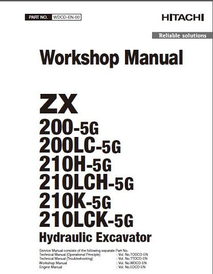 Hitachi-ZX200-5G-Hydraulic-Excavator-Workshop-Manual