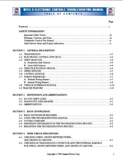 Allison-MD-3060-Transmission-Troubleshooting-Manual