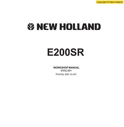 New Holland E200SR Workshop Manual