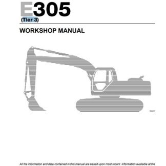 New Holland E265, E305 Excavator Workshop Manual