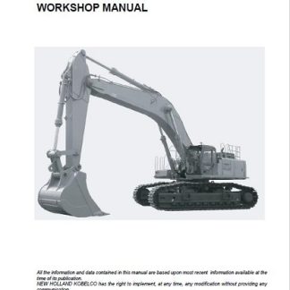 New Holland E805 Workshop Manual