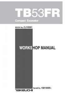 Takeuchi TB53FR Workshop Manual