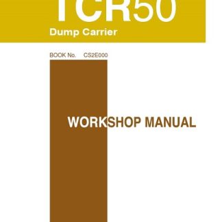 Takeuchi TCR50 Dump Carrier Workshop Manual