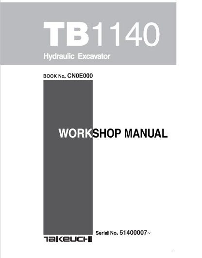 Takeuchi Tb1140 Workshop Manual