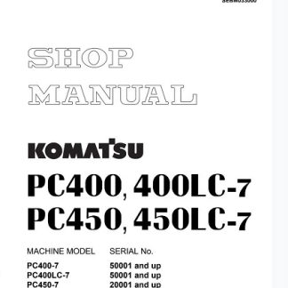 Komatsu Service Pc400-7 Service Manual