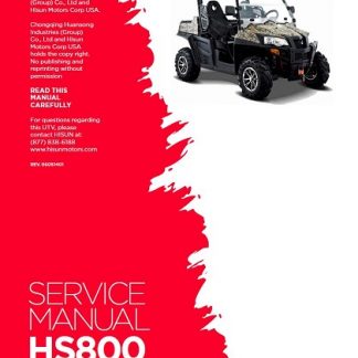Hisun HS800 UTV Service Manual