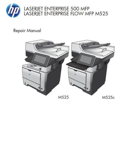 HP LaserJet Enterprise 500 MFP M525 Repair Manual