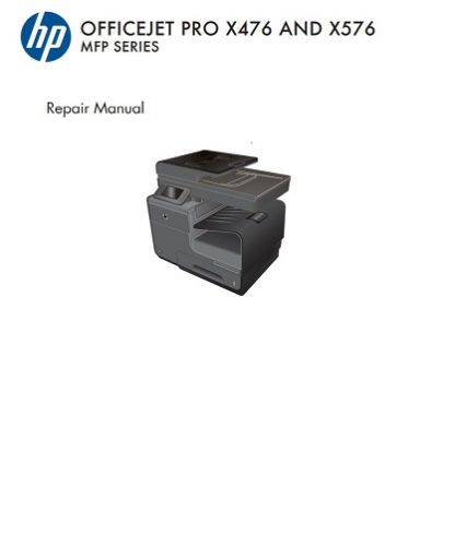 HP OfficeJet Pro X476 Repair Manual
