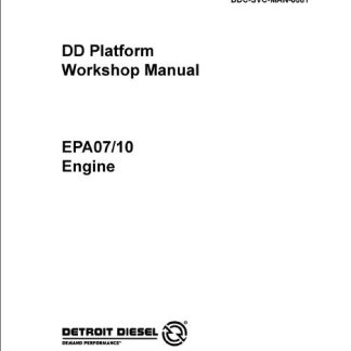 Detroit Diesel DD15 EPA07 Engine Repair Manual