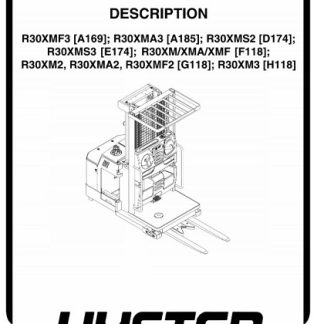 Hyster E174 (R30XMS3) Forklift Service Manual