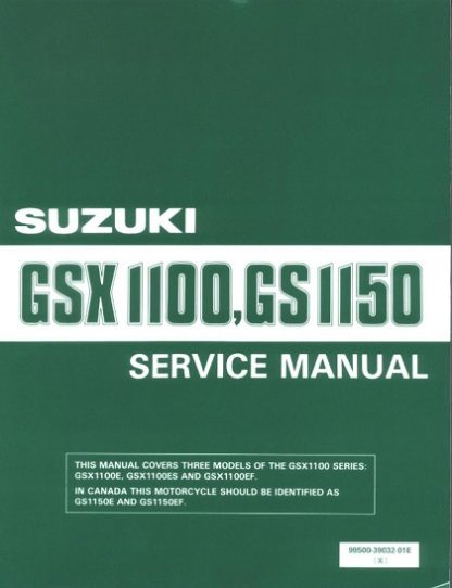 1984-1986 Suzuki GSX1100 GSX1150 GS1150 E ES Service Repair Manual