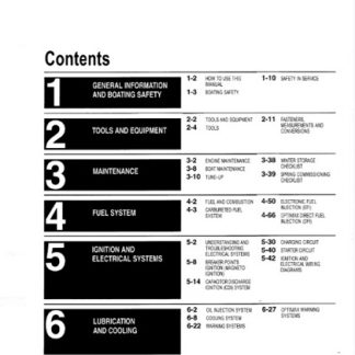 1984-2000 Mercury Mariner Outboard 2.5HP-275HP Service Manual