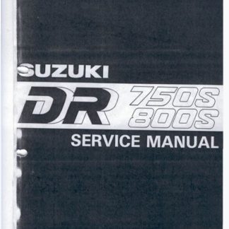 Suzuki DR750S DR800S Service Manual 1989-1997