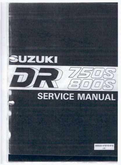 Suzuki DR750S DR800S Service Manual 1989-1997