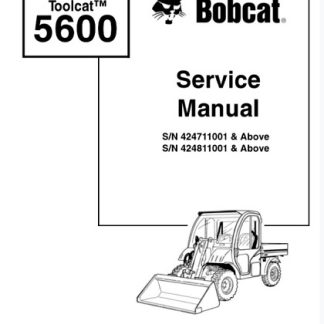 Bobcat 5600 Toolcat Utility Vehicle Service Manual