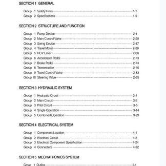 Hyundai R140W-9 Wheel Excavator Service Manual