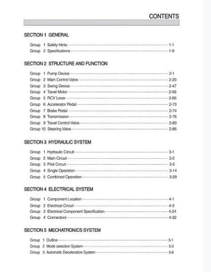 Hyundai R140W-9 Wheel Excavator Service Manual