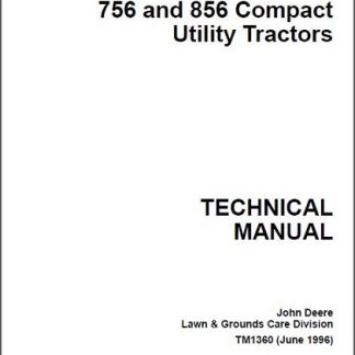 John Deere 655,755, 756, 855, 856 Tractor Technical Manual