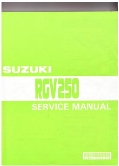 1990-1996 Suzuki RGV250 Service Manual