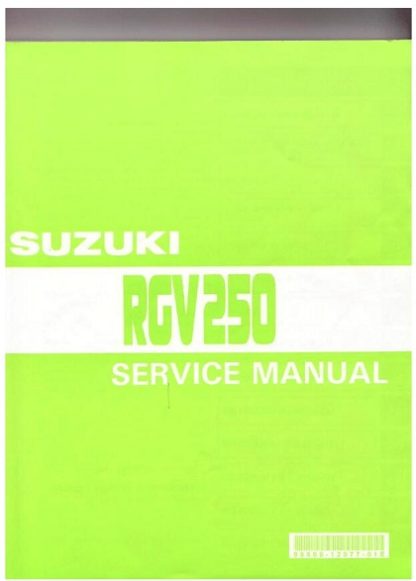 1990-1996 Suzuki RGV250 Service Manual