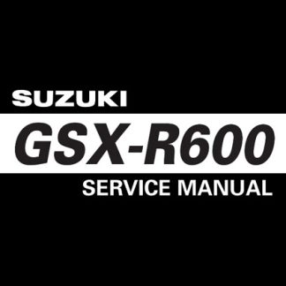 2006-2007 Suzuki GSX-R600 GSXR600 Service Manual