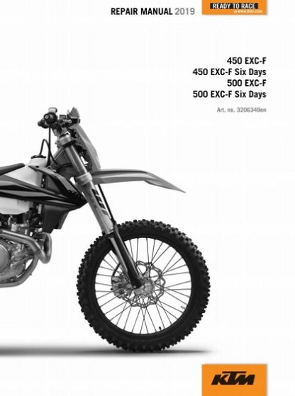 2019 KTM 450-500 EXC-F XCF-W Six Days Service Repair Manual