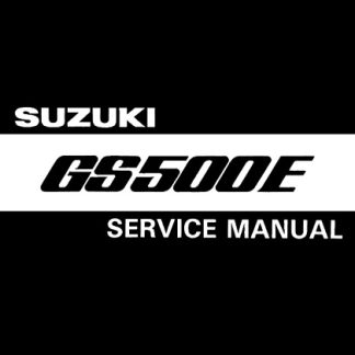 Suzuki GS500E 1989-1999 Service Repair Manual