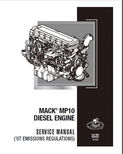 Mack MP10 Diesel Engine Service & Repair Manual