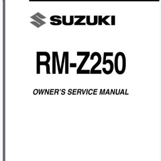 Suzuki RM-Z250 2007 2008 Service Repair Manual