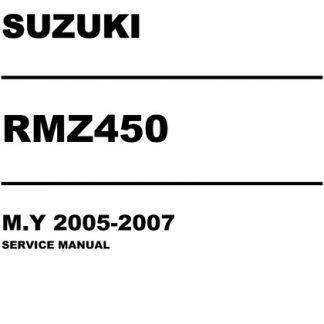 Suzuki RMZ450 2005-2007 Service Repair Manual