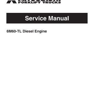 Mitsubishi FD80N FD90N Forklift Trucks Service Manual