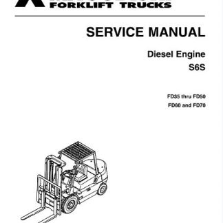 Mitsubishi FD40K FD45K FD50K FD40KL Forklift Trucks Service Manual