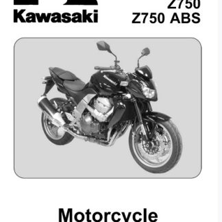 2007-2012 Kawasaki Z750, Z750 ABS motorcycle Service Manual