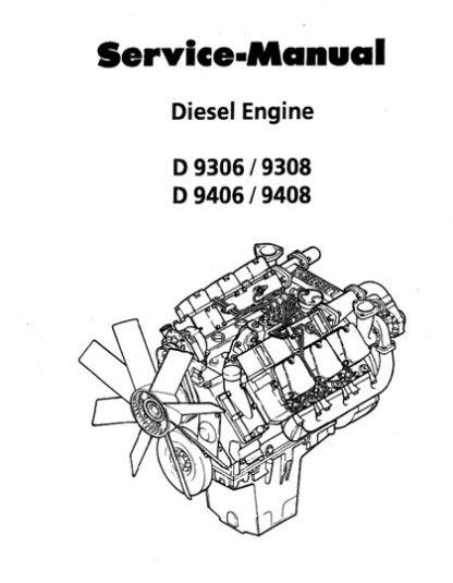 Liebherr D9306 D9308 D9406 D9408 Diesel Engine Service Manual