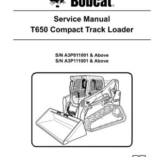 Bobcat T650 Compact Track Loader Service Manual