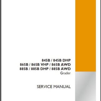 Case 845B, 865B, 885B Graders Service Repair Manual