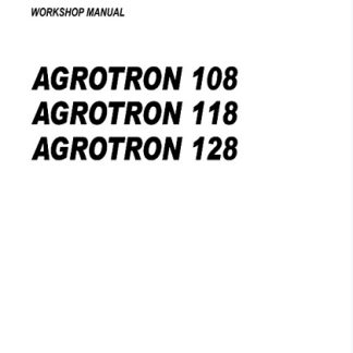 Deutz Tractor Fahr Agrotron 108, 118, 128 Workshop Manual