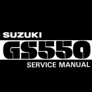 1977-1982 Suzuki GS550 Motorcycle Service Manual