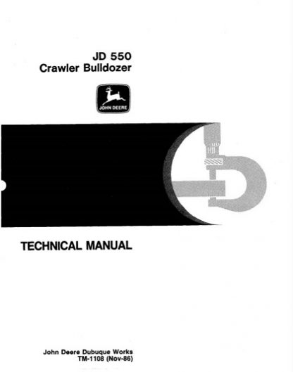John Deere 550 Crawler Bulldozer Technical Manual