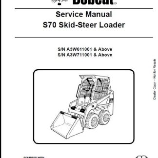 Bobcat S70 Skid-Steer Loader Service Repair Manual