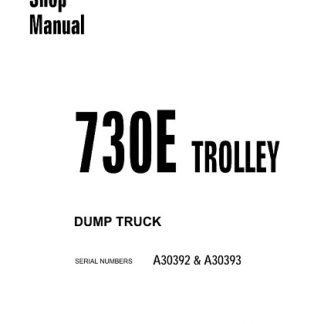 Komatsu 730E Trolley Dump Truck Service Shop Manual