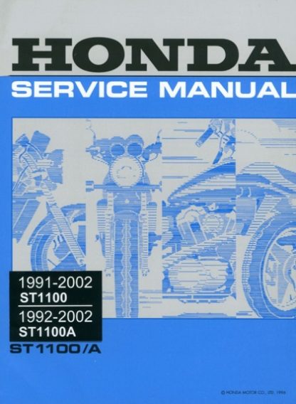 Honda ST1100 ST1100A 1991-2002 Service Manual