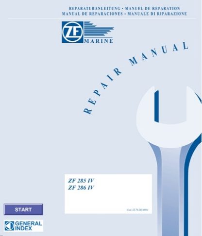 ZF Marine ZF 285 IV, ZF 286 IV Service Manual