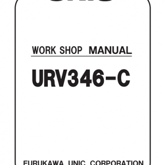 Furukawa Unic URV346-C Series Hydraulic Crane Workshop Manual
