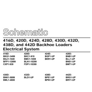 Caterpillar 420D Backhoe Loader Service Repair Manual